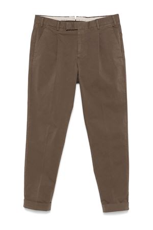Brown cotton blend Rebel trousers PT TORINO | CORTZAZ40FWDGL04Y174
